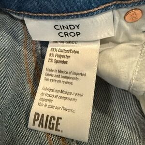 PAIGE Cindy Crop Women's Jeans - Light Blue ( NEVER WORN)